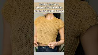 Crochet Shirt Sizing Hack for Comfy Wear! #crochetpattern