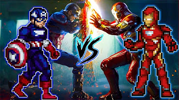 😈CAPTAIN AMERICA OP VS IRONMAN OP IN JUMP FORCE MUGEN