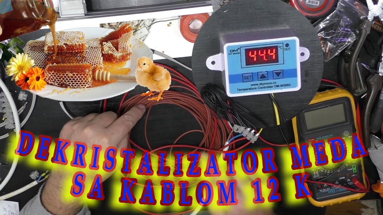 Izrada dekristalizatora meda sa grijaćim kablom 12K 33 Ohma/m | Inkubator | Sušač polena | Pčele