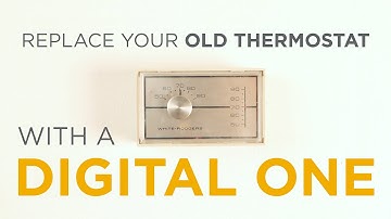 Replace your old thermostat with a digital one. It