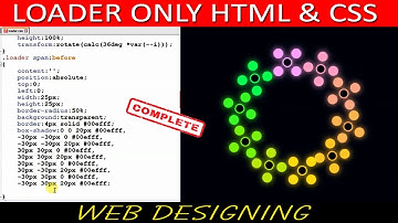 How to Make Animated loader  | CSS Loading Animations | CSS Preloaders | Loading Animation HTML CSS