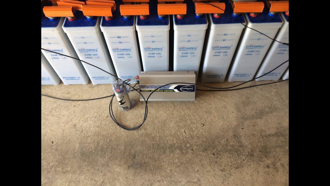 My Nickel Iron Battery Solar Setup... YouTube