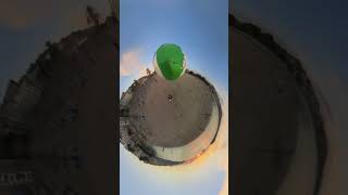 Die Erde ist FLACH? 👀 #insta360x3 #shorts