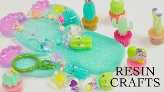 Kawaii Cactus Cuties- August Elves Box- Resin Crafts- DIY