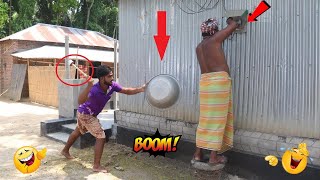 Aluminum & Big Drum Hit Prank With Public Reaction 😜😜2024 __try not to laugh