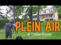 Plein air painting at the thomas cole national historic site in catskill new york