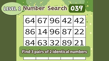 NumberSearch Level1 039 Introducing the ultimate brain training game. memory enhancement