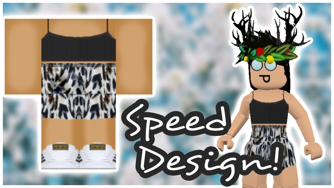 Speed Design Blue Cow Print Roblox Clothing Youtube - cow dress roblox