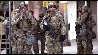 4K - National Guard in Downtown Los Angeles