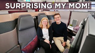 I Bought My Mom A Flight in The World's Best Business Class - Qatar Airways QSuite
