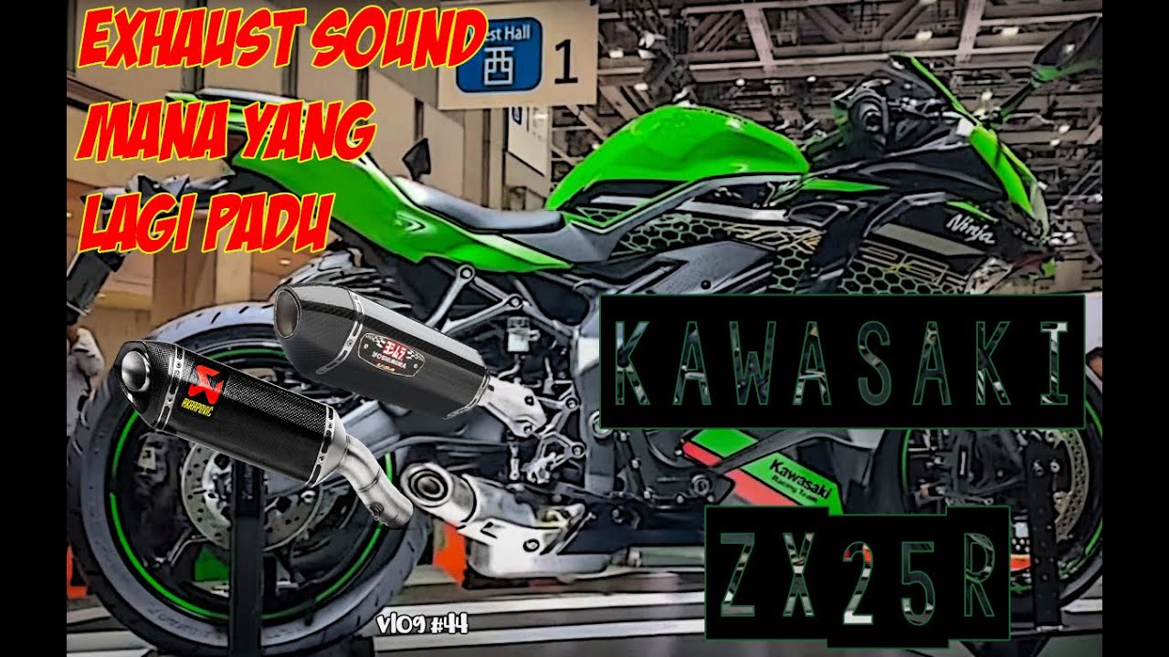 Kawasaki ZX25R exhaust sound | Stock | Yoshimura | Akrapovic | #44