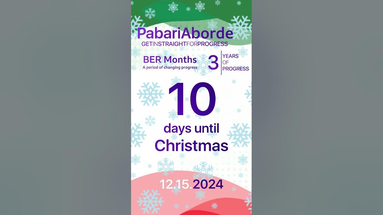 10 DAYS UNTIL CHRISTMAS 2024! MALAPIT NA!! I pabariaborde YouTube