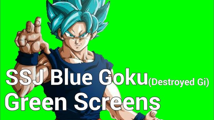 dragon ball super-cabelo goku ssj blue chroma key 