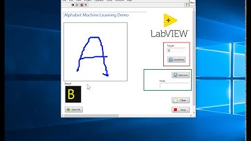 51. (Machine Learning) Python and LabVIEW - Recognizing hand-written Alphabet