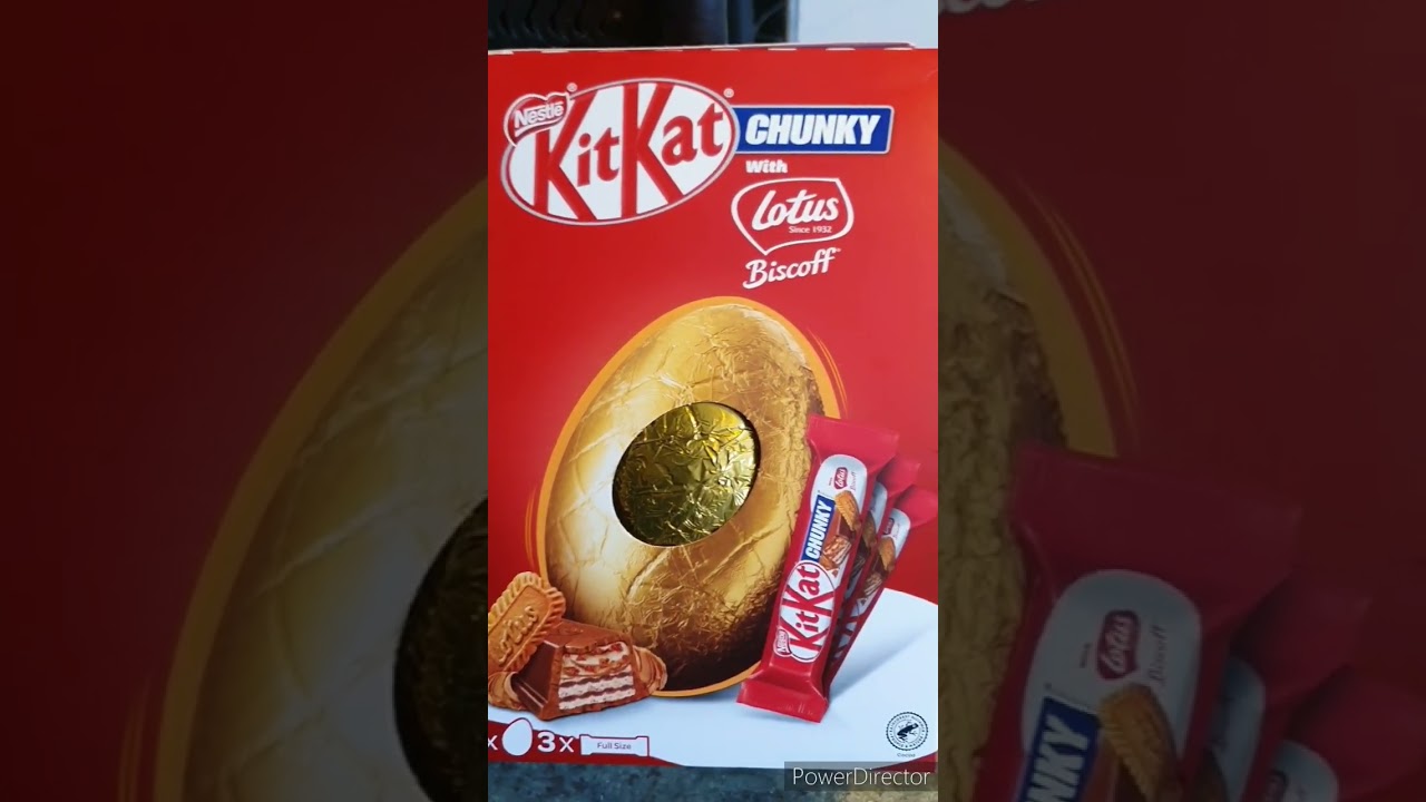 Limited edition Nestle kitkat with lotus Biscoff Easter egg available TESCO🤩😍 