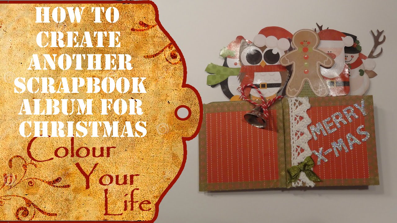 How to make a Christmas Mini Album last minute 2 YouTube
