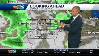 Iowa weather: Scattered rain continues tonight