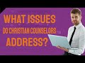 What issues do christian counselors address