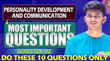 Personality Development and Communication Important Questions Sem 2 | DU B.Com/BBA/SOL/NCWEB 2025