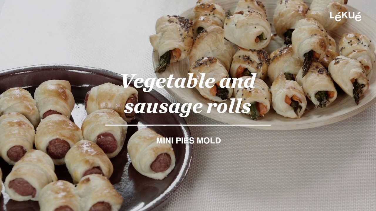 Vegetable and sausage rolls - Kit Mini Pies | Recipes with Lékué