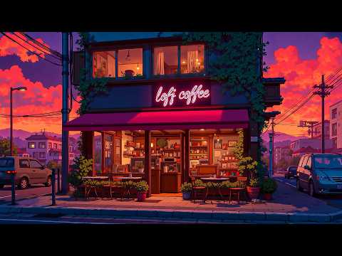 Crimson Sky Cafe 🌳 Japanese Cafe Vibe to Focus on Work · Cafe ☕ Chillin Vibe with Lofi Hip Hop.