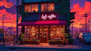 Crimson Sky Cafe 🌳 Japanese Cafe Vibe to Focus on Work · Cafe ☕ Chillin Vibe with Lofi Hip Hop.