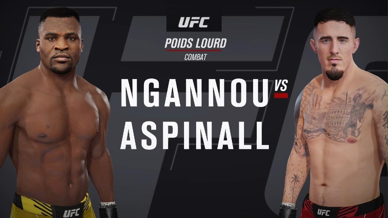 EA SPORTS UFC 4 PS5 / Combat poids lourd / Ngannou Vs Aspinall 🥊