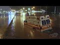 10-06-2021 Shelby County, Alabama - Flooding Ambulance and cars submerged.