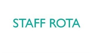 Numark - Staff Rota Form