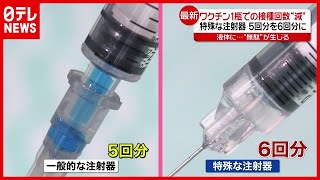 ５回分を６回分にする“特殊”な注射器も…ワクチンが日本到着（2021年2月12日放送「news every.」より）