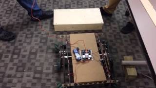 Rocker Bogie testing on a step