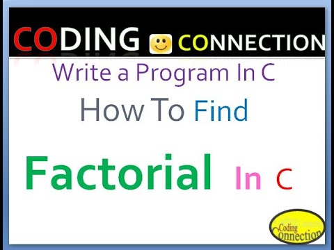 How To Find Factorial In C!@CodingConnection Program In C How To Find Factorial In C ! Factorial