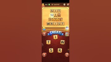 Word Connect Puzzle Level 163 Walkthrough [Bonus Words & Answers] #shorts