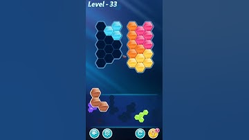 BLOCK! Hexa Puzzle! 7 Holic Level 33 (Rotate) - Lösung Solution Walkthrough