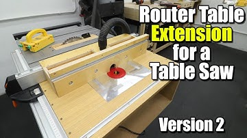Router Table Extension For a Table Saw | Evolution Rage 5S | Part 1