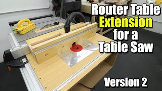 Router Table Extension For a Table Saw | Evolution Rage 5S | Part 1