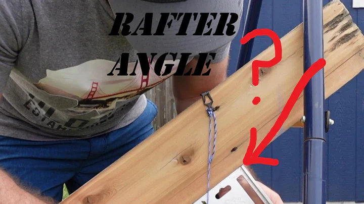 Find any rafter angle with only a Speed Square and Chalk Line!!
