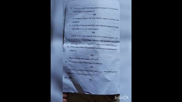 functional analysis previous year paper 2021 m.sc. 3rd sem. Barkatullah University #selfadda