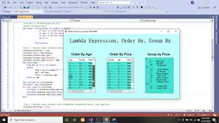 Lambda Expression,Order By, dan Group By