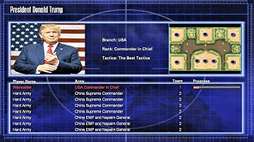 USA Trump in Chief - C&C Generals Zero Hour 1 vs 7 Hard Army - Gameplay