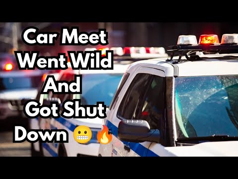 Car meet went wild and got shut down 😬🔥 | Pure Bespoke C8 & M4 take ...