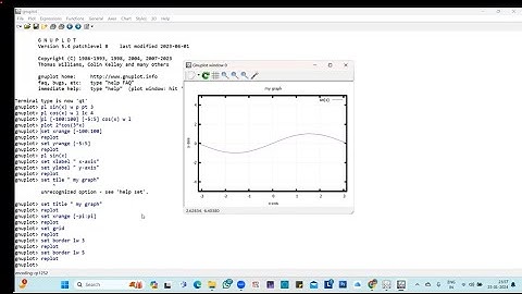 GNUPLOT TUTORIAL LEC 3- Label Axis, Set axis- xrange & yrange,Title, Grid,Border,line color & replot