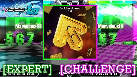 【DDR A20】 Golden Arrow / Zekk [EXPERT / CHALLENGE] 譜面比較 Comparison
