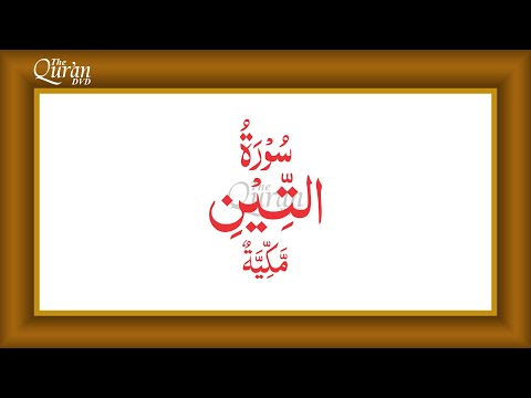 Surah 95. at-Tīn [THE FIG] Urdu Translation by Fateh Muhammad Jalandhri, 4K by The Quran DVD