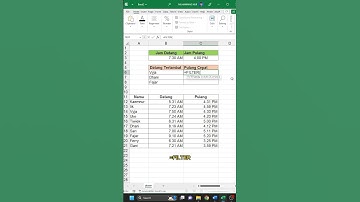 Cara Membuat Rekap Keterlambatan Jam Kerja🔥