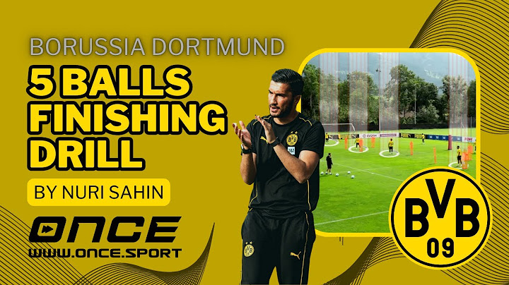 Borussia Dortmund - 5 balls finishing drill by Nuri Sahin