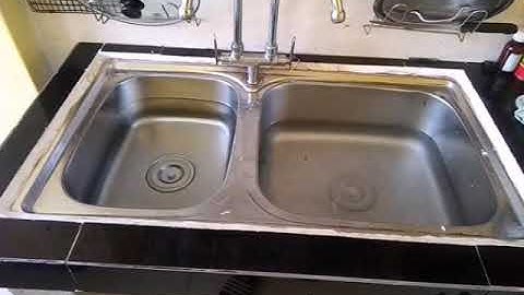 Cấp thoát nước nhà ở - bồn rửa chén thoát nước chậm, cách khắc phục