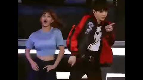 BTS SUGA AND TWICE JIHYO DANCES TOGETHER BANGTWICE | K-IG STORIES Official