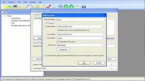 SSI Web v8 Uploading and Database