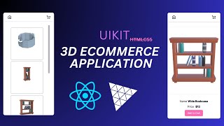 Build a 3d Ecommerce application using React Three Fiber and UIKit without writing HTML and CSS